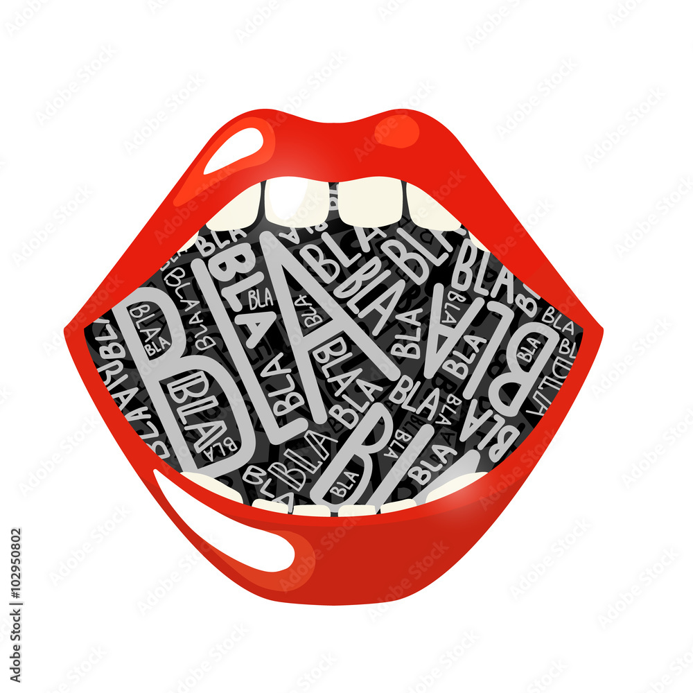 Fototapeta premium bla babble gossip