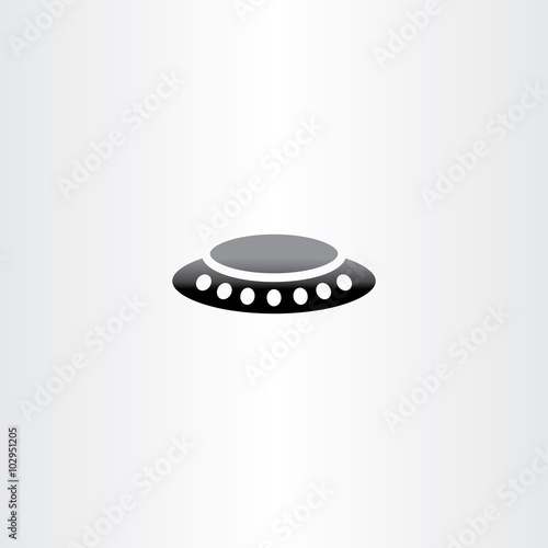 alien ufo icon vector