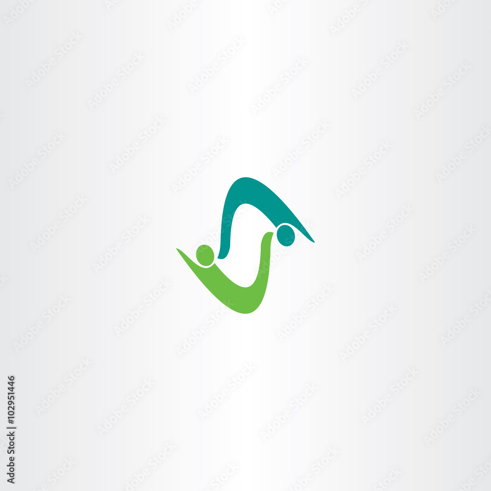 Obraz premium business people logo vector letter s symbol