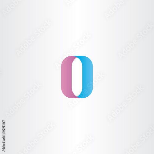 letter o number 0 zero vector icon logo