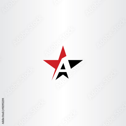 red black star letter a logo vector icon Free Download red black star letter a logo vector icon - GFXLoad