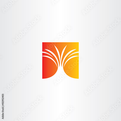 volcano eruption vector icon logo