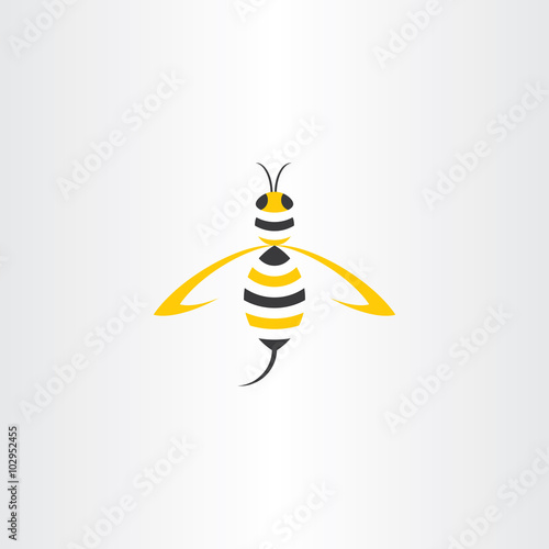wasp stylised vector icon logo