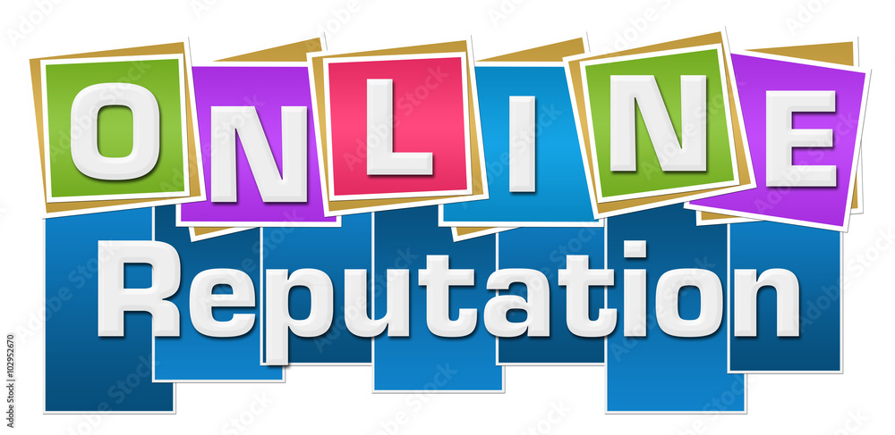 Online Reputation Colorful Squares Stripes Online Reputation Colorful Squares Stripes