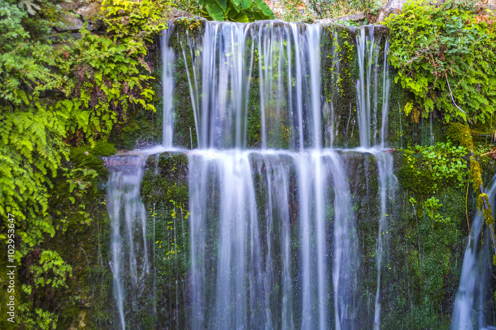 Small waterfall in Crete, Greece Small waterfall in Crete, Greece