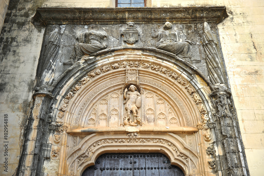 Lucena, puerta de San Miguel de la iglesia de San Mateo, provincia de Córdoba, España