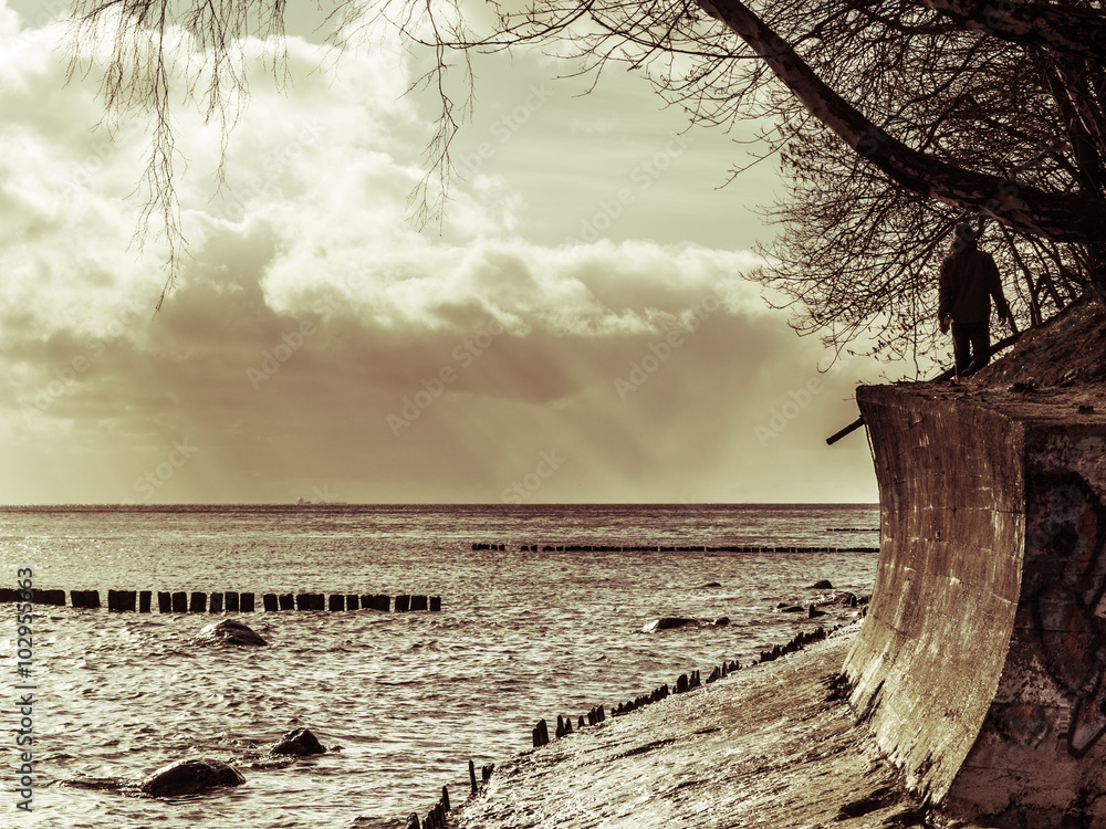 Fototapeta premium Sunrise over the sea