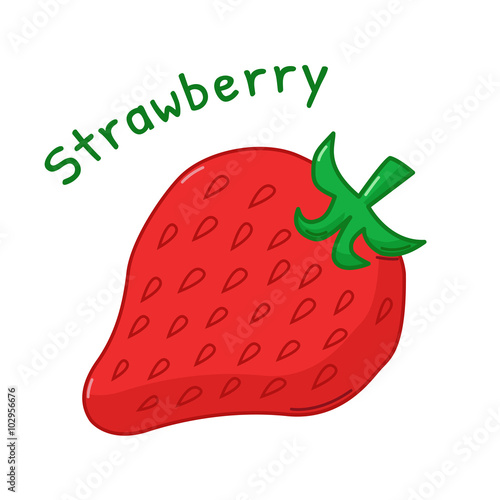 Isolated strawberry icon