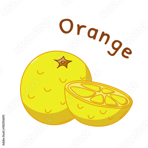 Isolated orange icon