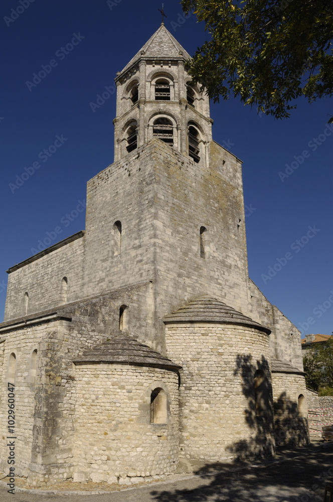 Church of La Garde-Adhemar, Rhone-Alpes, Ardeche, France