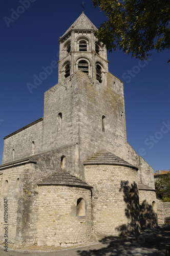 Church of La Garde-Adhemar, Rhone-Alpes, Ardeche, France