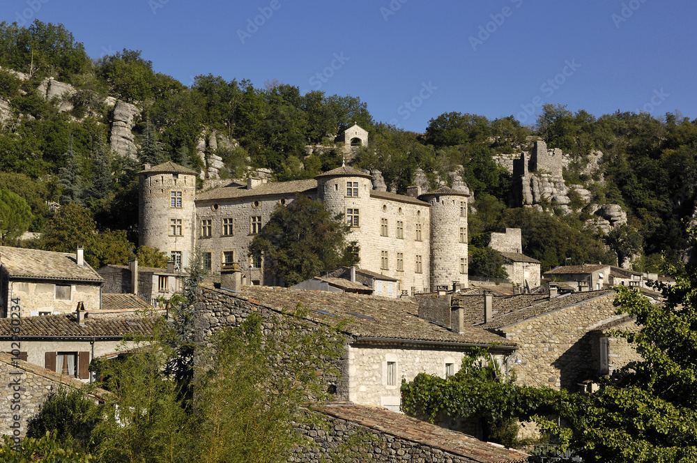 village of Vogüé, Rhone-Alpes, France