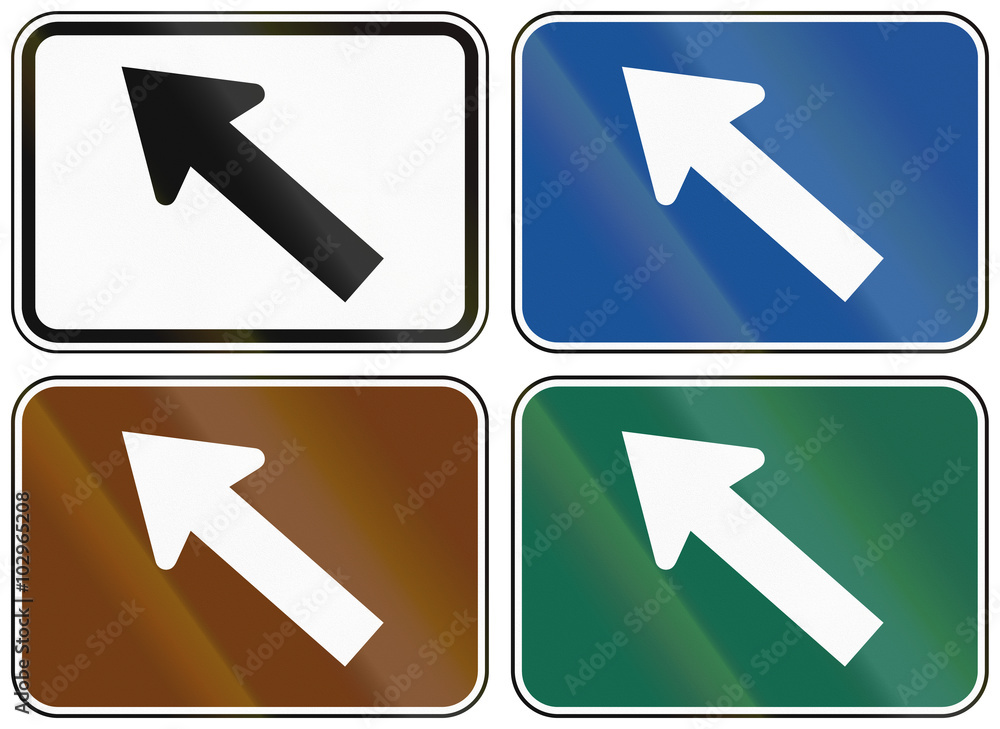 Collection of lane direction signs of the United States MUTCD Collection of lane direction signs of the United States MUTCD