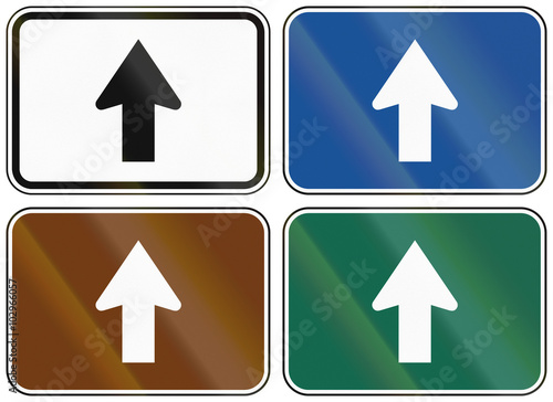 Free Download Collection of lane direction signs of the United States MUTCD - GFXLoad