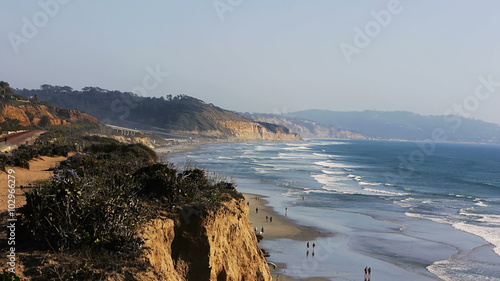Del Mar Beach Panorama in Southern California