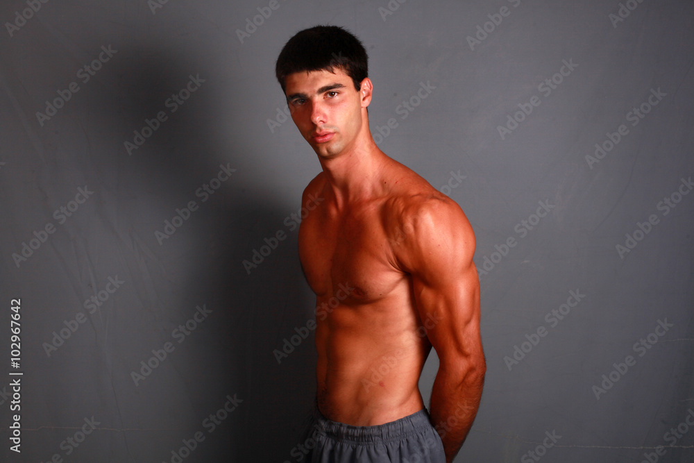 Athlete looks into the camera Athlete looks into the camera