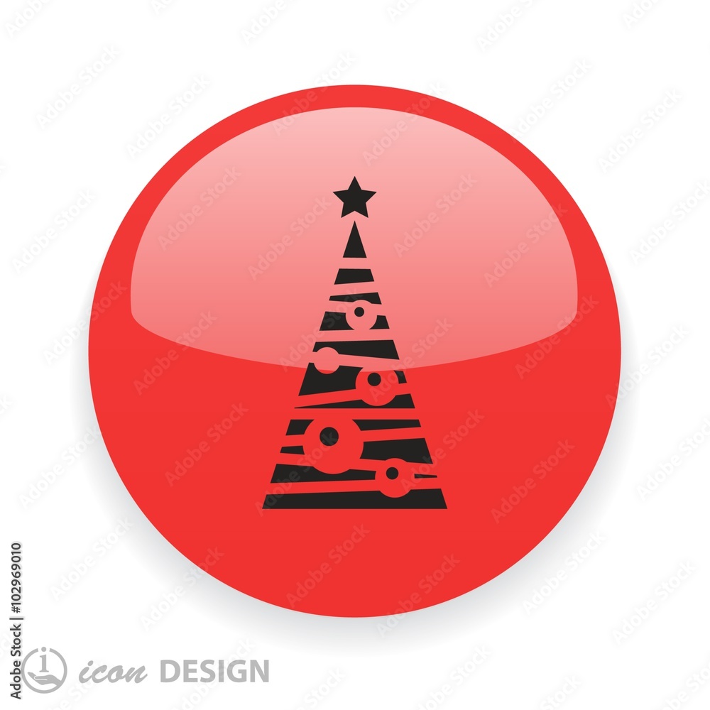 Pictograph of christmas tree Pictograph of christmas tree