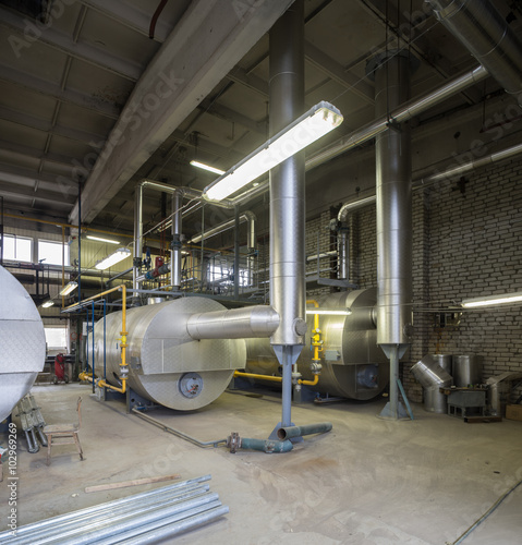 Obraz na płótnie Boiler room. Engine room. 