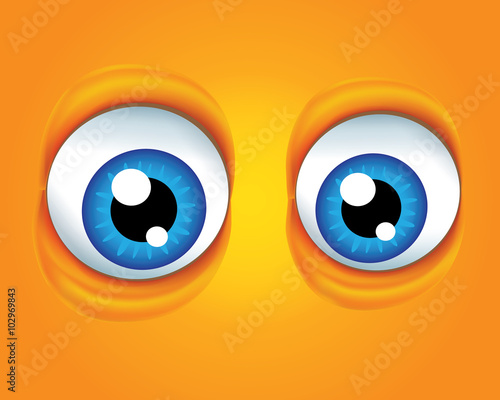 Vector illustration, background with eyes