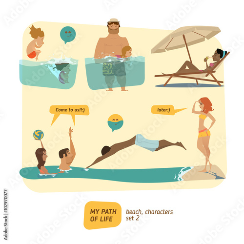 Summer characters collection