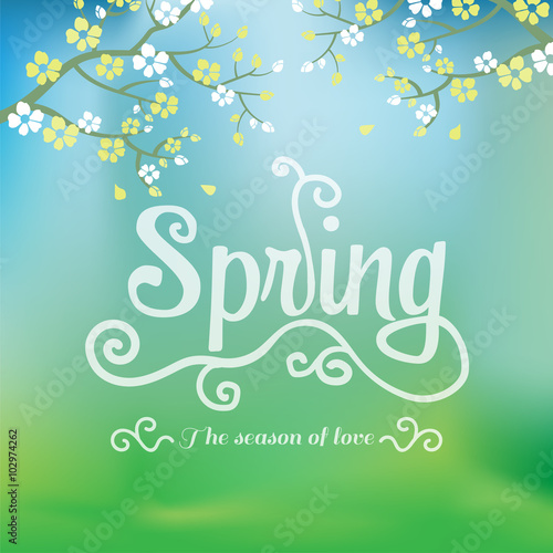 spring season background, v...
