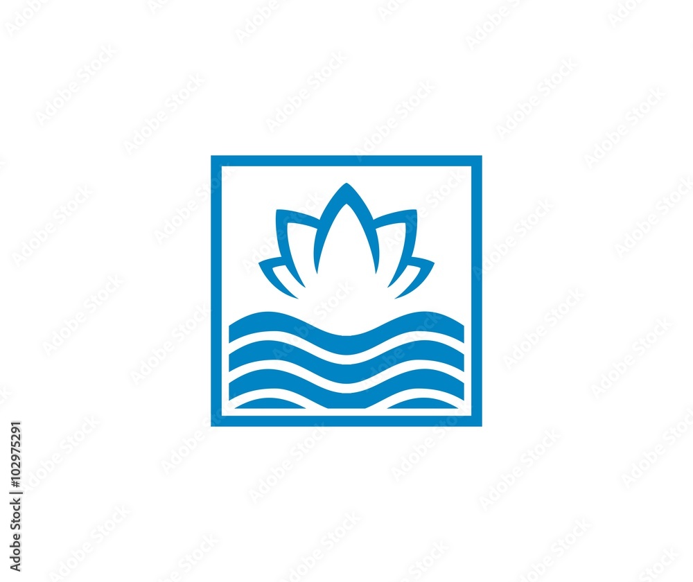 Lotus water logo