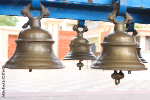 Hindu temple bell. 