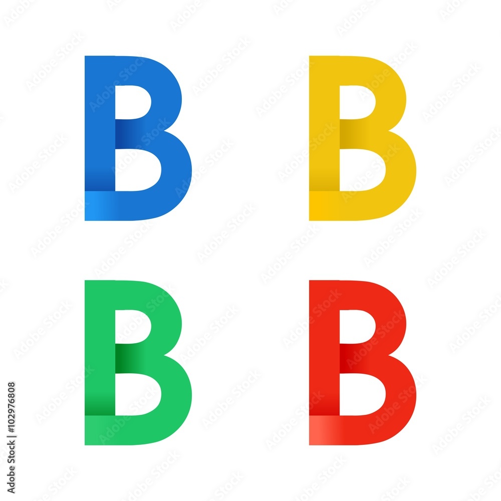 B Icon Logo Vector B Icon Logo Vector
