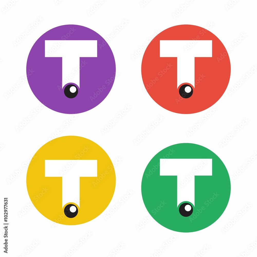 T Icon Logo Vector T Icon Logo Vector