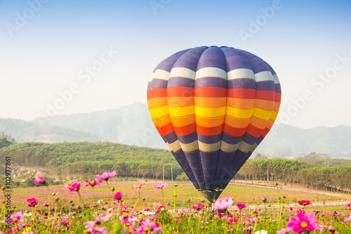 hot air balloon on ground