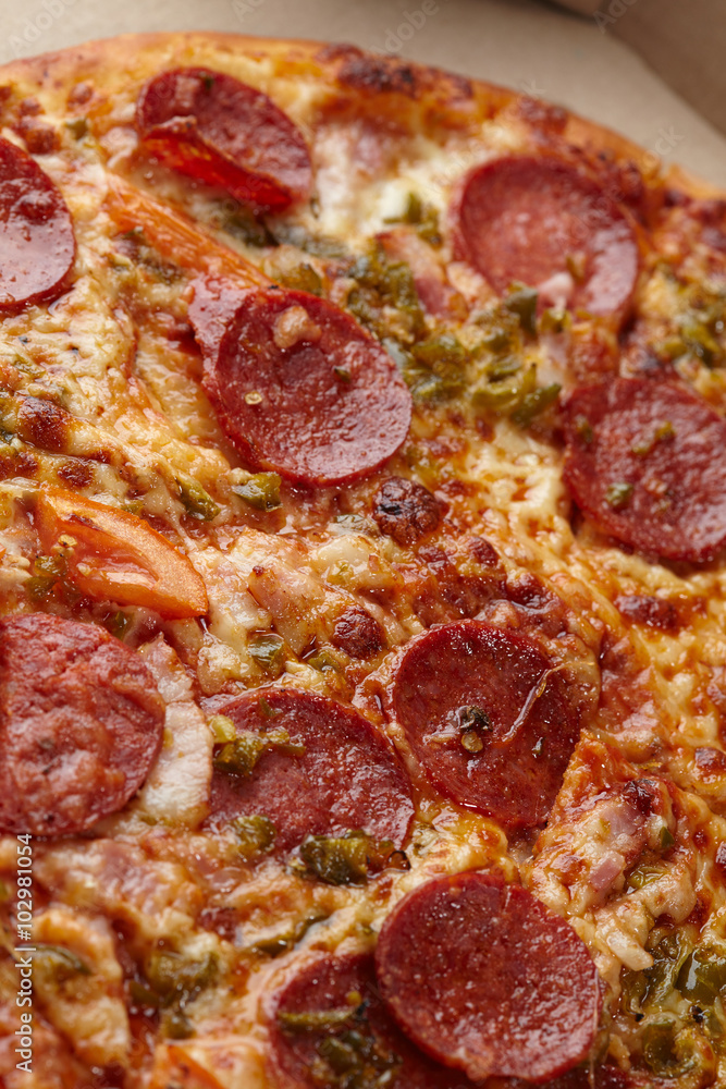 Pizza with sausage Pizza with sausage