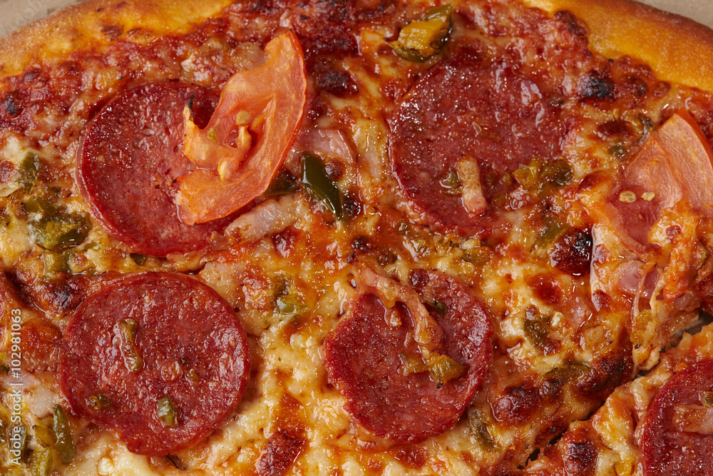 Pizza with sausage Pizza with sausage