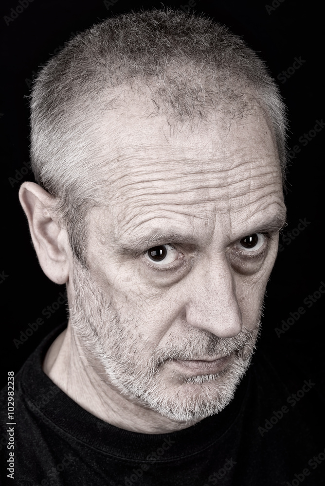 Portrait of Man With Inquisitive Look Portrait of Man With Inquisitive Look