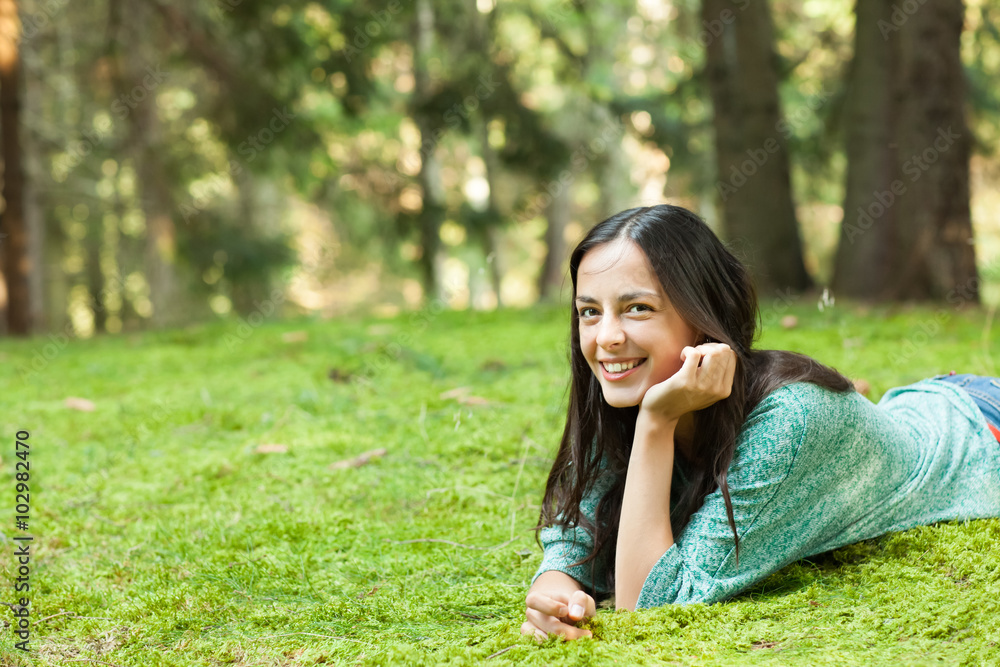young woman enjoying nature young woman enjoying nature