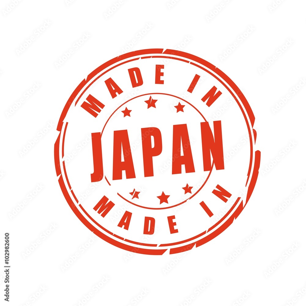 Made in Japan vector stamp