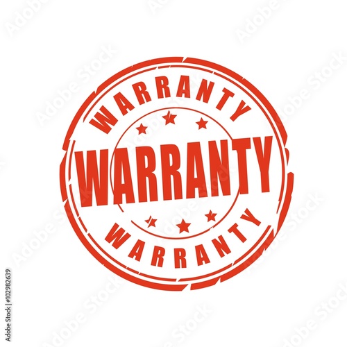Warranty vector stamp