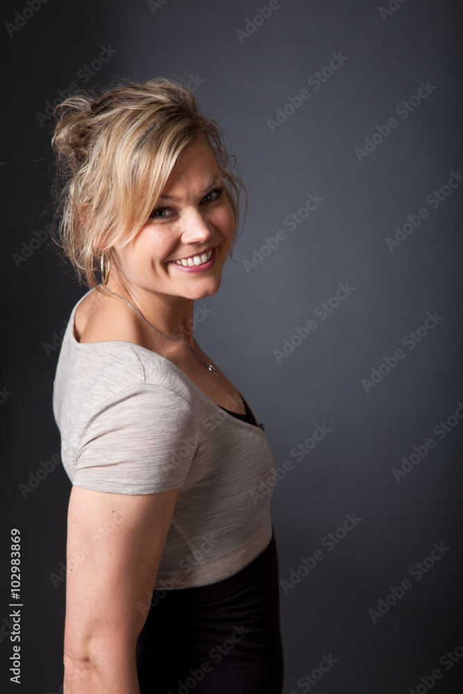Cute blond girl shot in studio Cute blond girl shot in studio