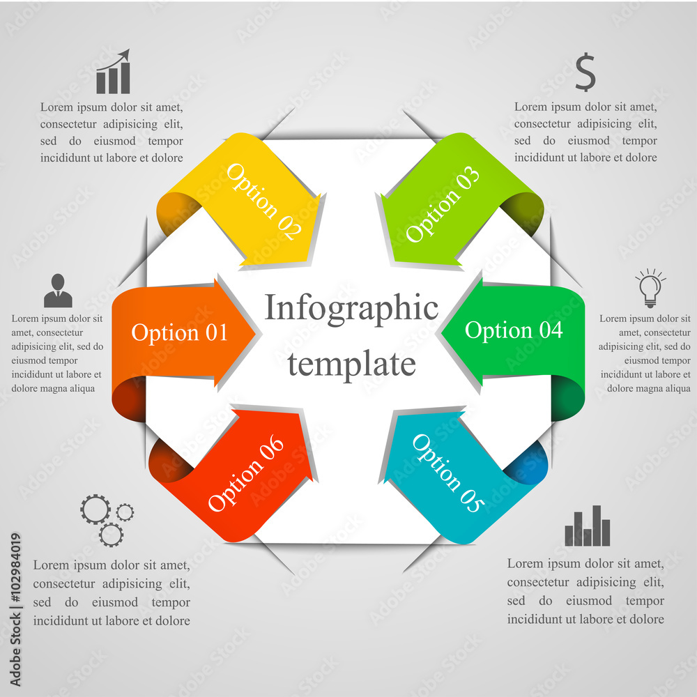 Modern infographic template Modern infographic template
