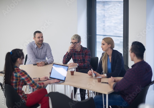 startup business team on meeting