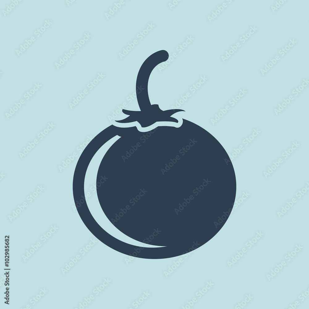 Icon of Tomato. EPS-10. Icon of Tomato. EPS-10.