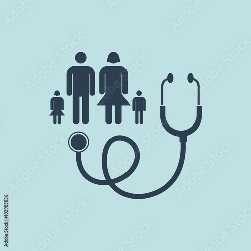 Icon of Family Doctor. EPS-10.