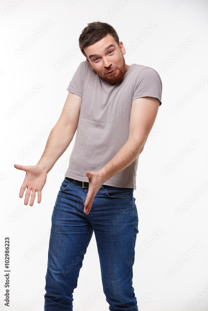 Fototapeta premium young man surprised