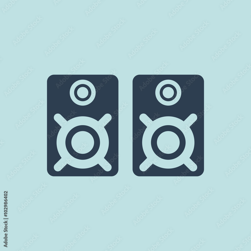 Icon of Audio Speakers. EPS-10. Icon of Audio Speakers. EPS-10.