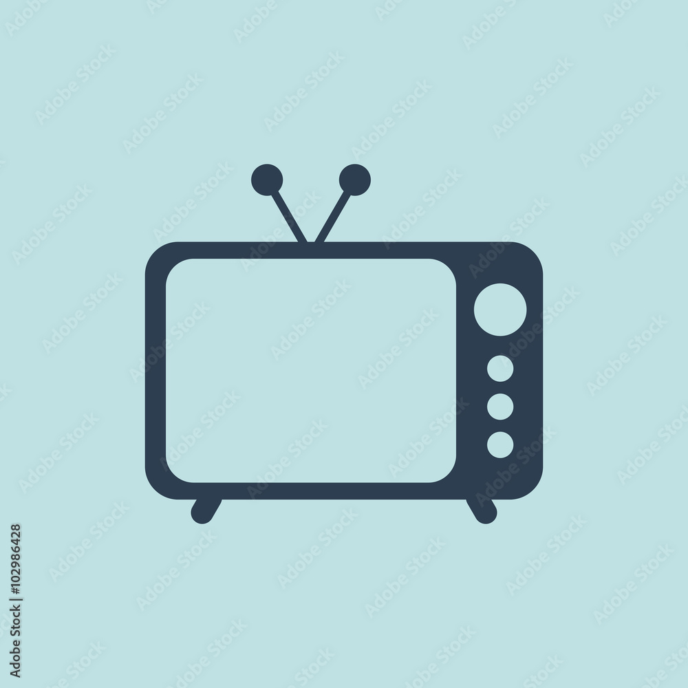 Icon of Television. EPS-10. Icon of Television. EPS-10.