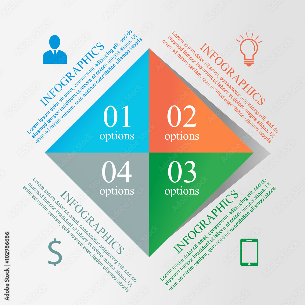 Obraz premium Infographic design template