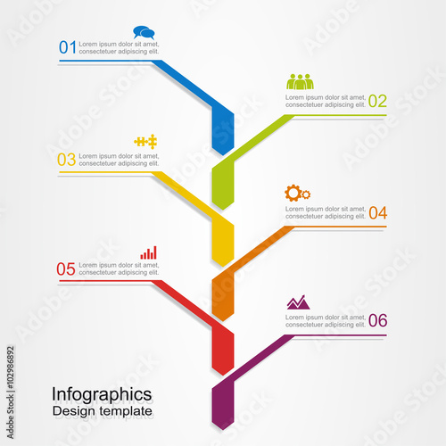 Banner infographic design template. Vector illustration.