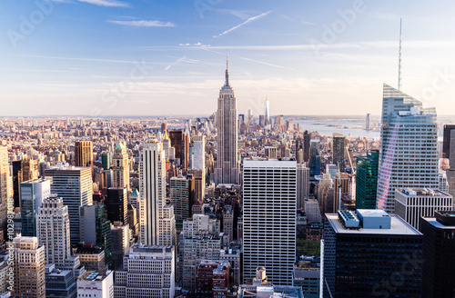 Manhattan from observation deck at Rockefeller Center, New York