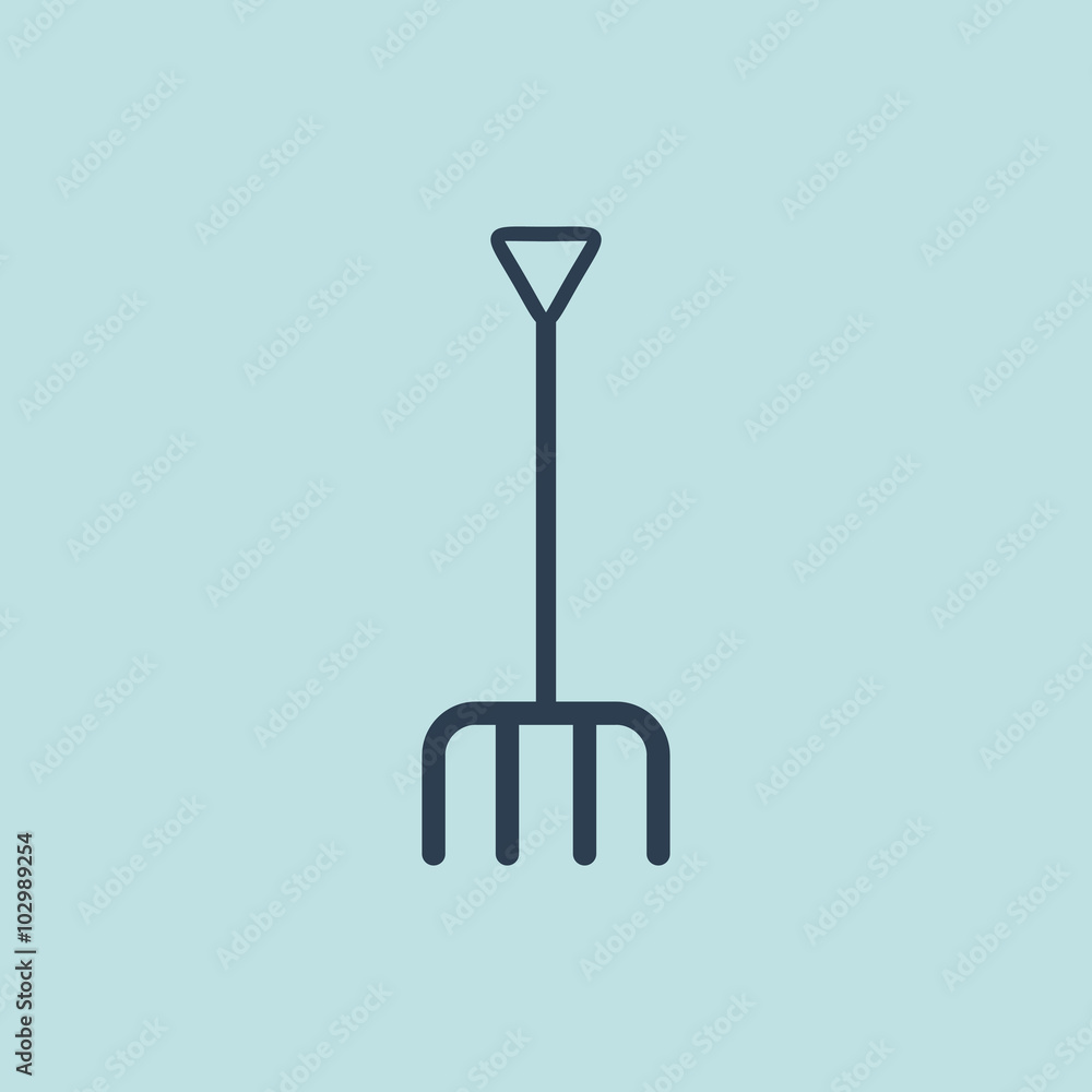 Icon of Pitchfork. EPS-10. Icon of Pitchfork. EPS-10.