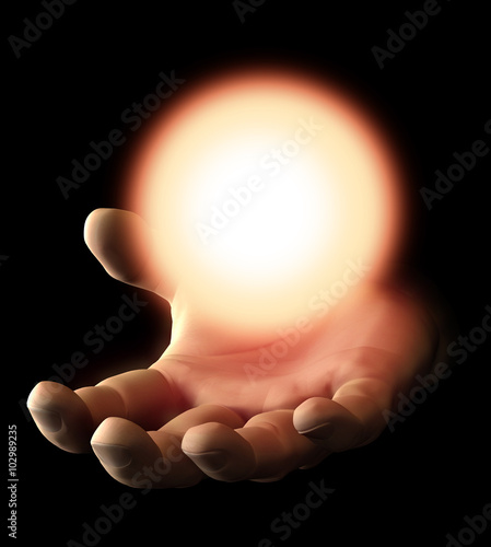 Mano energia rossa