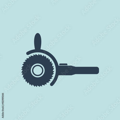 Icon of Electric Hand Saw. EPS-10.
